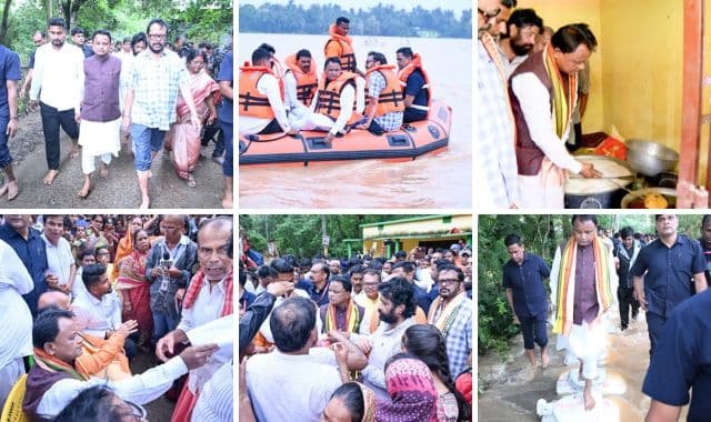 CM Majhi visits flood‑hit areas in Jajpur, reviews relief distribution –  Dinalipi News | Latest Odisha News, Breaking News Today